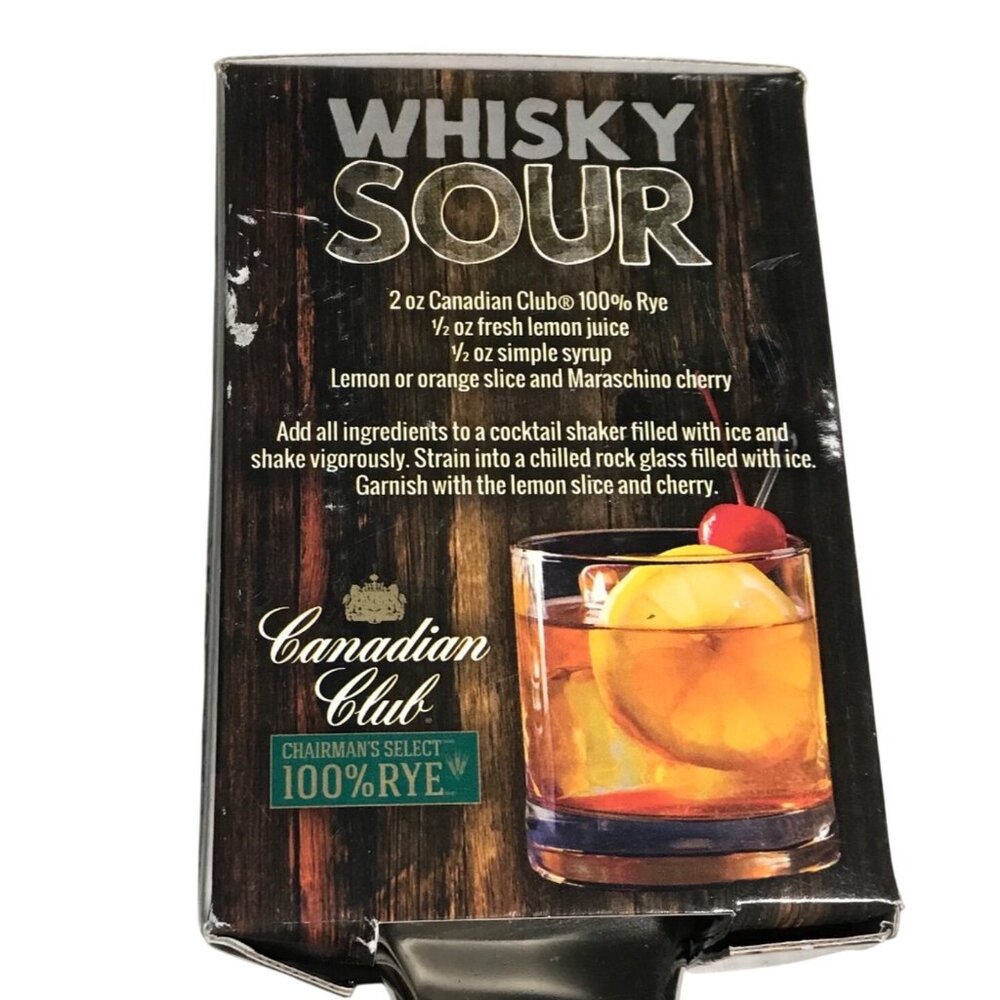 Canadian Club Rye Whiskey Branded Lemon Squeezer Whisky Sour Recipe